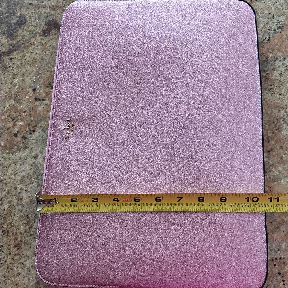 Kate Spade Glittery Pink Laptop 💻 Sleeve - Picture 10 of 11